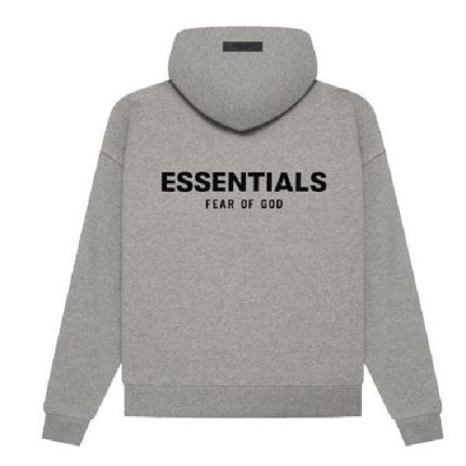 Essentials Oatmeal Dark Gray Hoodie