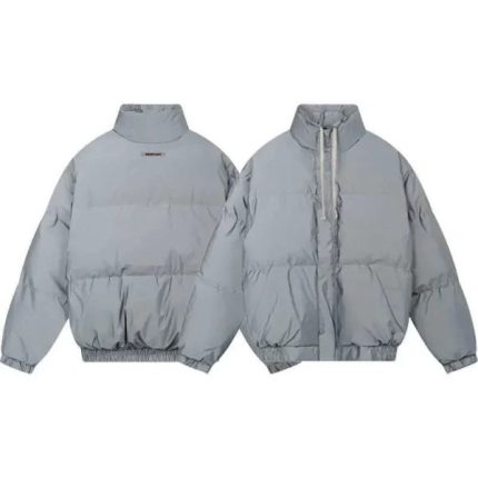 Essentials Fear of God Puffer Jacket Light Gray